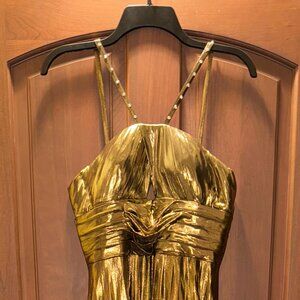 Metallic gold gown